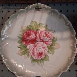 Porcelain Mare In Germany Plate Vintage