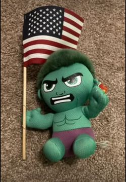 MARVEL Hulk Plush Toy w/ American Flag 4th of July Edition