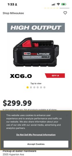 Milwaukee -M18 Battery