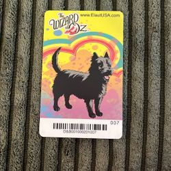 Dave & Busters Wizard Of Oz Toto Card