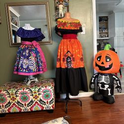 Mexican Catrina Halloween Dress    