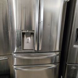 LG 4-door refrigerator works well and very clean // we deliver to your home