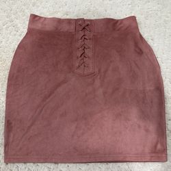 F21 Muave Pink Mini Pencil Skirt