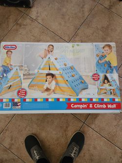Little tikes camping and climbing wall