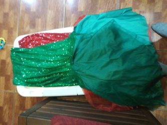 Green mermaid tail