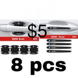 ENMAKI 8 Pcs Car Door Handle Protector for BMW 1 3 5 6 Series M M2 M4 M5 M6 M8 X1 X2 X3 X5 X6 X7 M135i M240i Z4, Anti-Scratch Car Do