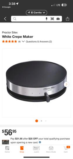 Proctor Silex Crepe Maker 