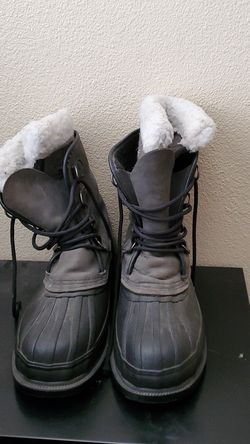 Genuine leather heavy duty snow boots