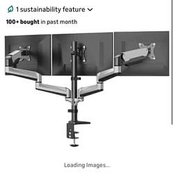Triple monitor stand
