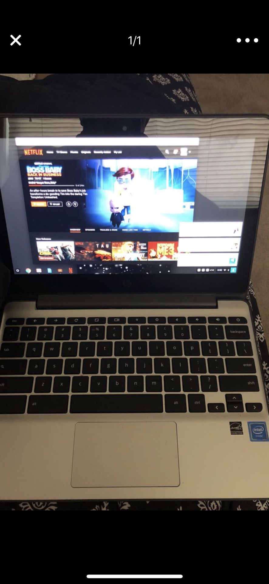 Chrome Laptop Hp 12” Touchscreen