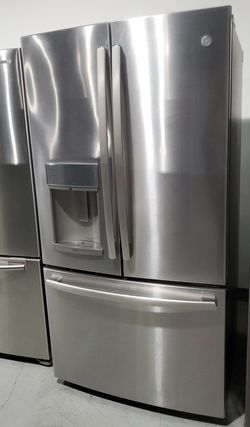 GE 3-Door Stainless Steel Fridge
