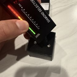 VVS1 Moissanite Stud Earrings 0.5ct