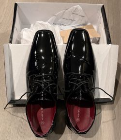 Alberto Fellini Black Patent Leather Oxford Dress Shoes