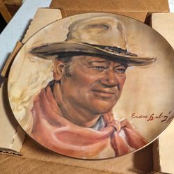 John Wayne The Man of the Golden West Collectors Plate 1979
