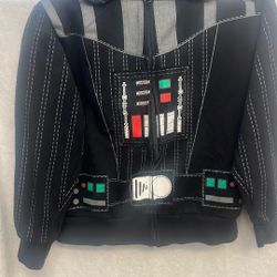 Boys Darth Vader Star Wars Hoodie Over Eyes