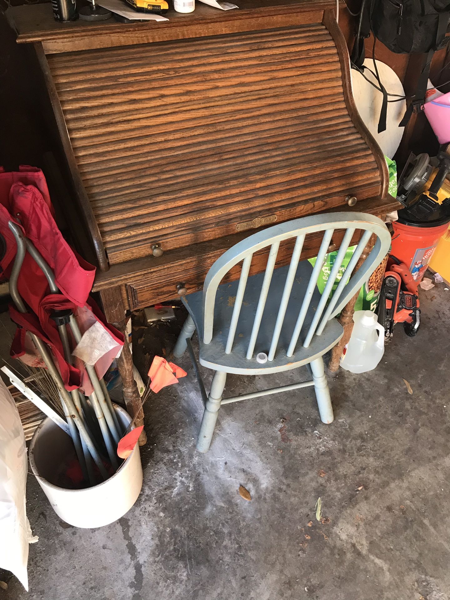Antique Roll away desk