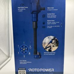 ROTOPOWER Power Cleaner Drill Attachment 600-PSI 1-GPM Cold Water Battery Pressure washer with 1 Spray Tips