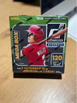 2026 Panini Donruss MLB Baseball Trading Card Mega Box New Factory Sealed