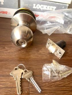 Stainless Steel Door Knobs Brand New Fits 1-3/8” to 1-3/4” Doors (Cedar Park)