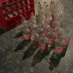 Variety (30 Total) Vintage Glass Soda Bottles
