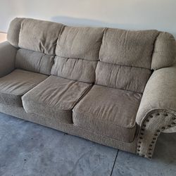 Free Couch and Glass Tables.