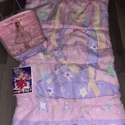 Barbie Bundle: Suitcase, Sleeping Bag, DVD