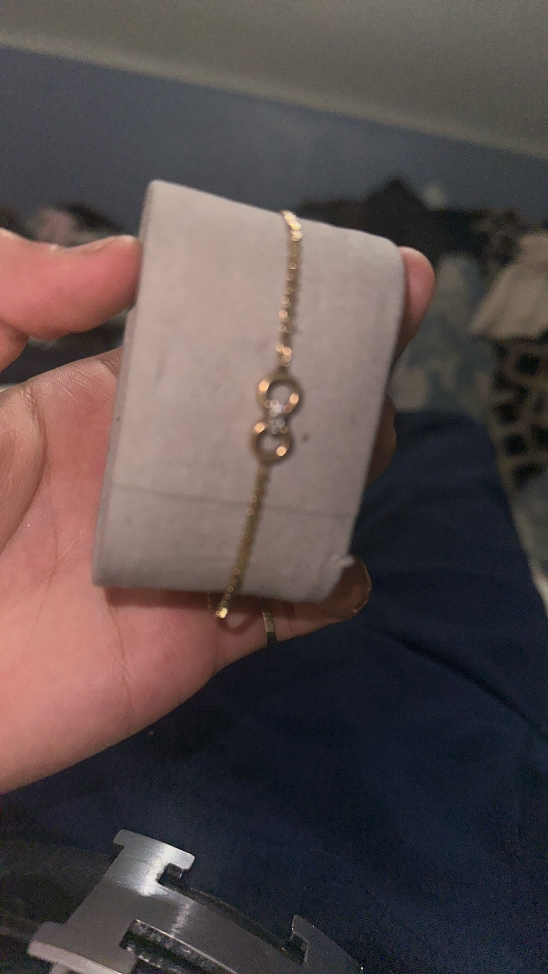 14K Yellow Gold & Diamond Bridal Bracelet