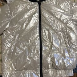 Noize Pearly White Bomber Jacket