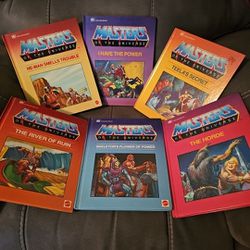Lot Of Six Masters Of The Universe Golden Books Hard Cover 1984