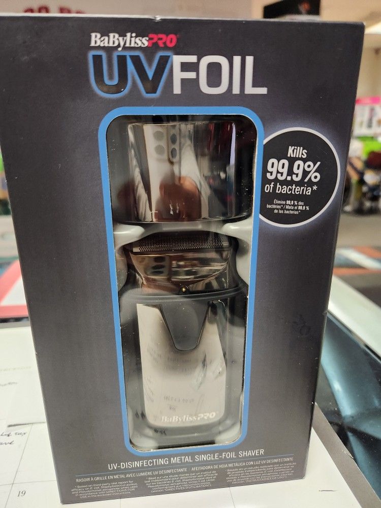 Babyliss Pro Matte Black Uv Disinfecting Single Foil Shaver