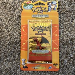 2002 Pokemon Expedition Charizard Artwork Blister Pack Hanger