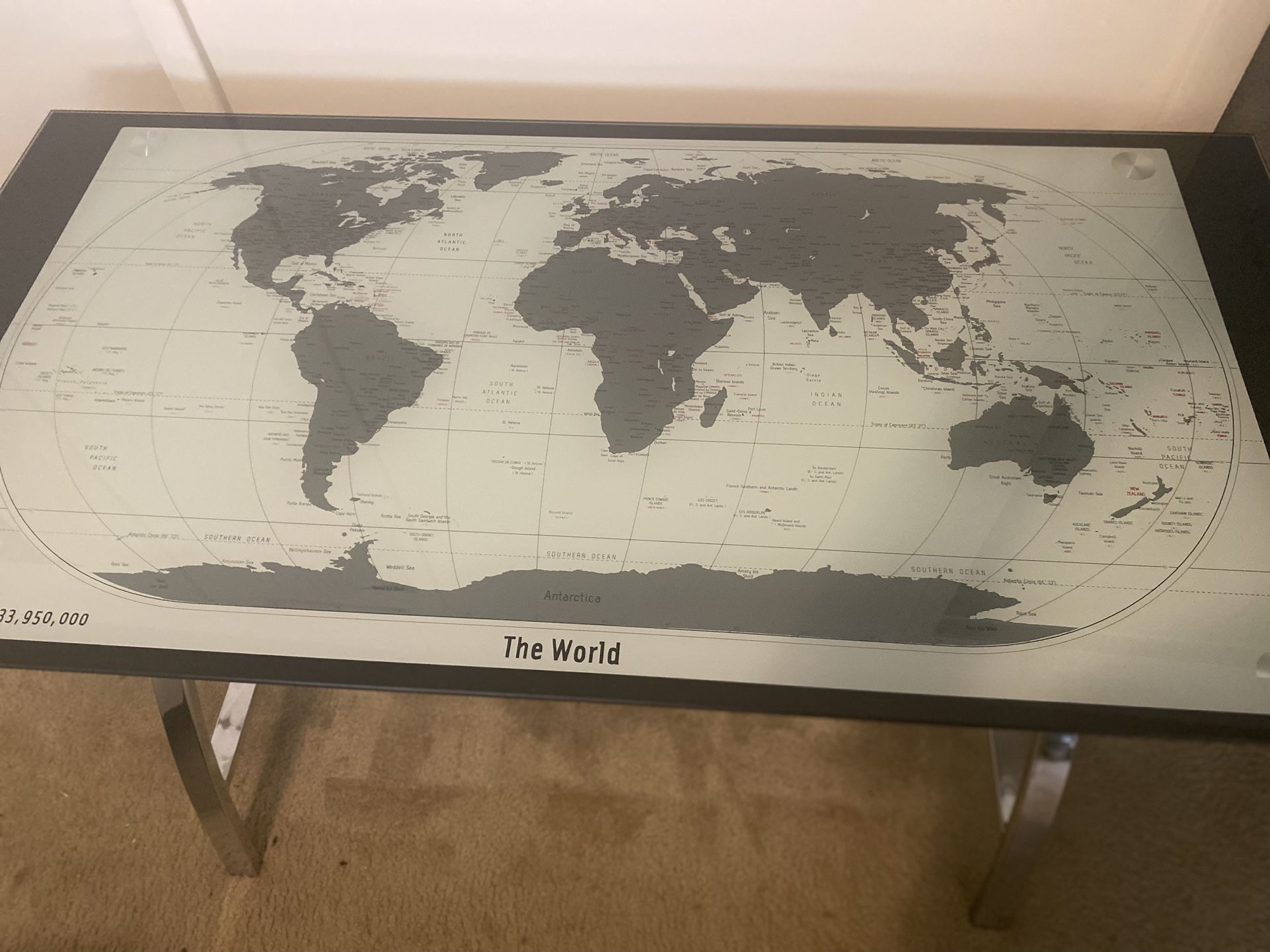 Glass Top Computer Desk