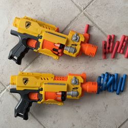 Double Nerf Gun Set With Extra Nerf Darts