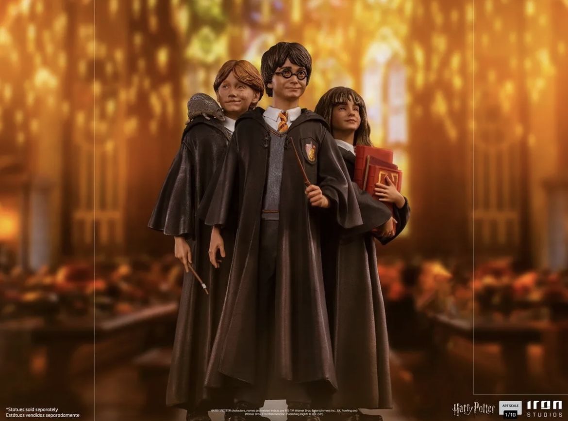 Harry Potter, Hermione & Ron Weasley 1/10 Scale Statue Iron Studios