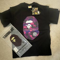 Purple And Black Bape Tee