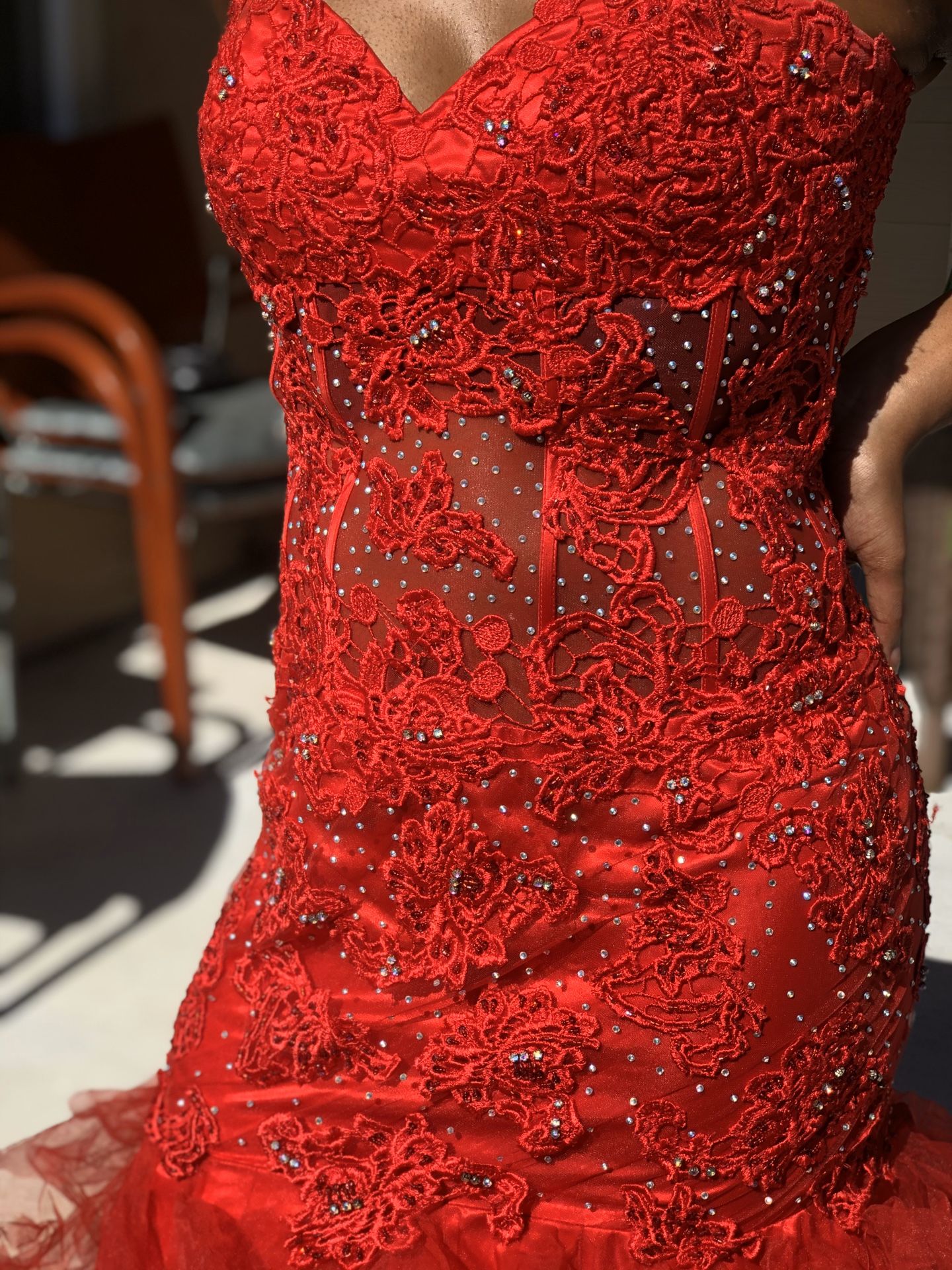 Gorgeous Red Formal Dress Size 8