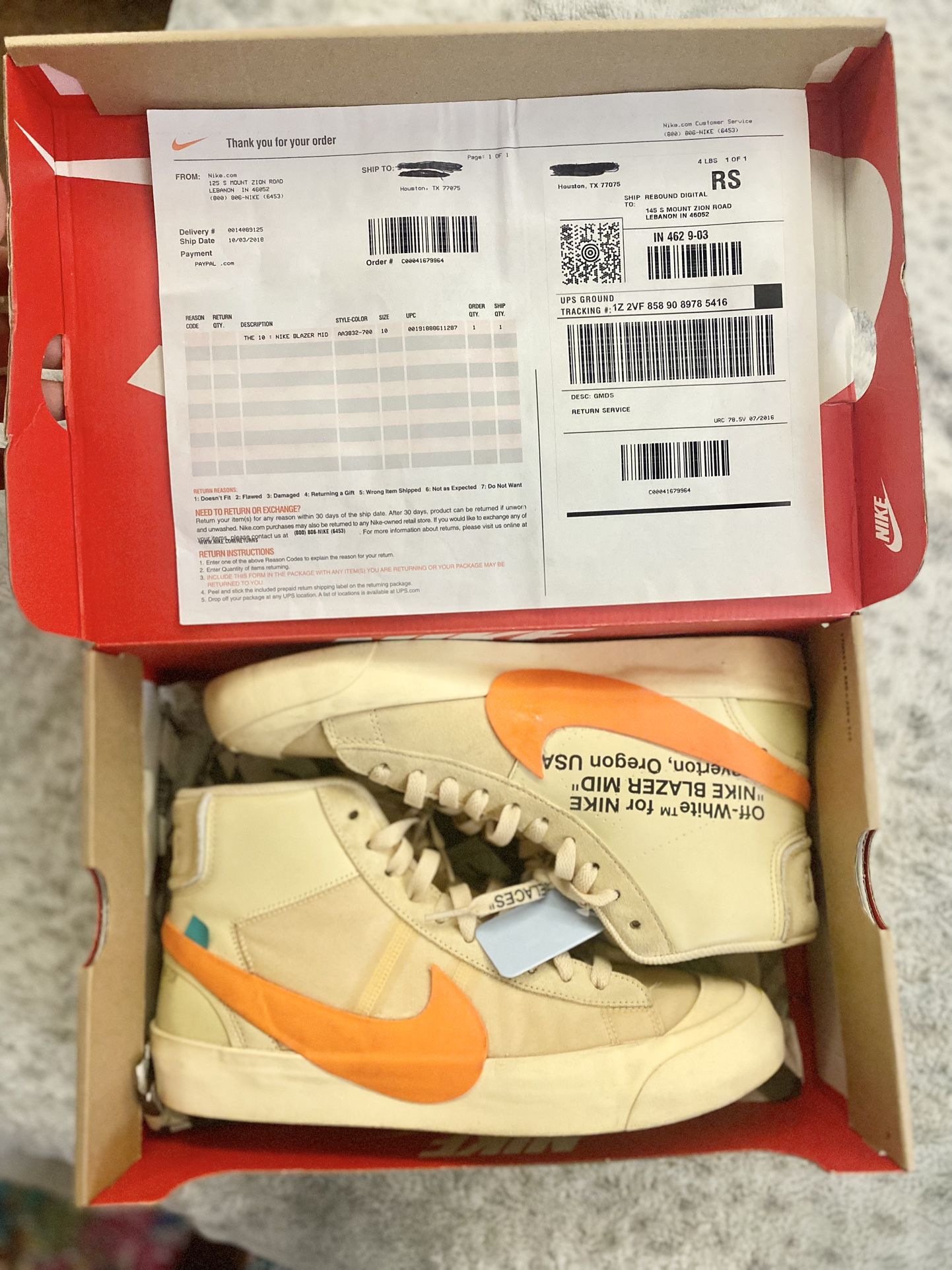 Off White Blazer Hallow Size 10 Clothing