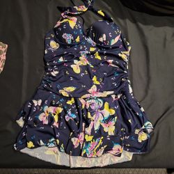 Womens Swimsuit Size 14/16 Large One Peice Dress