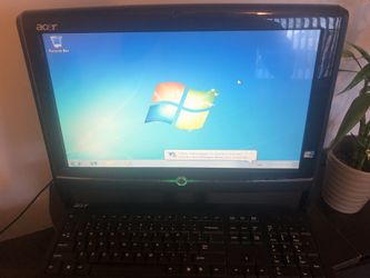 Acer all in one touch screen desktop intel atom dual core dvd CD burner