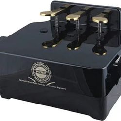 Adjustable Piano Pedal Extender Bench for Kids, Design with 3 Pedal (Black)