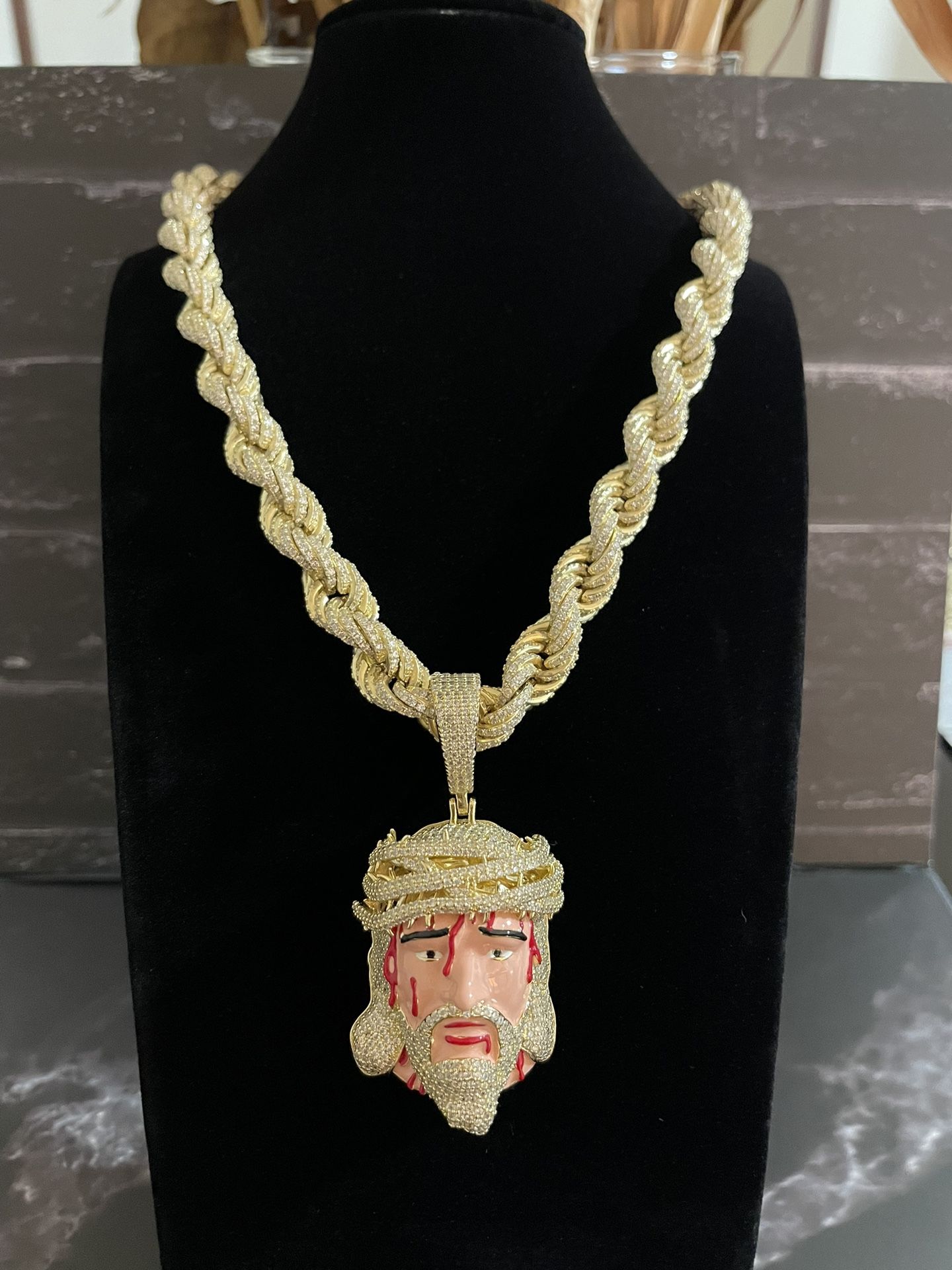 Gold Plated Sterling Silver Necklace 925 135.4gr