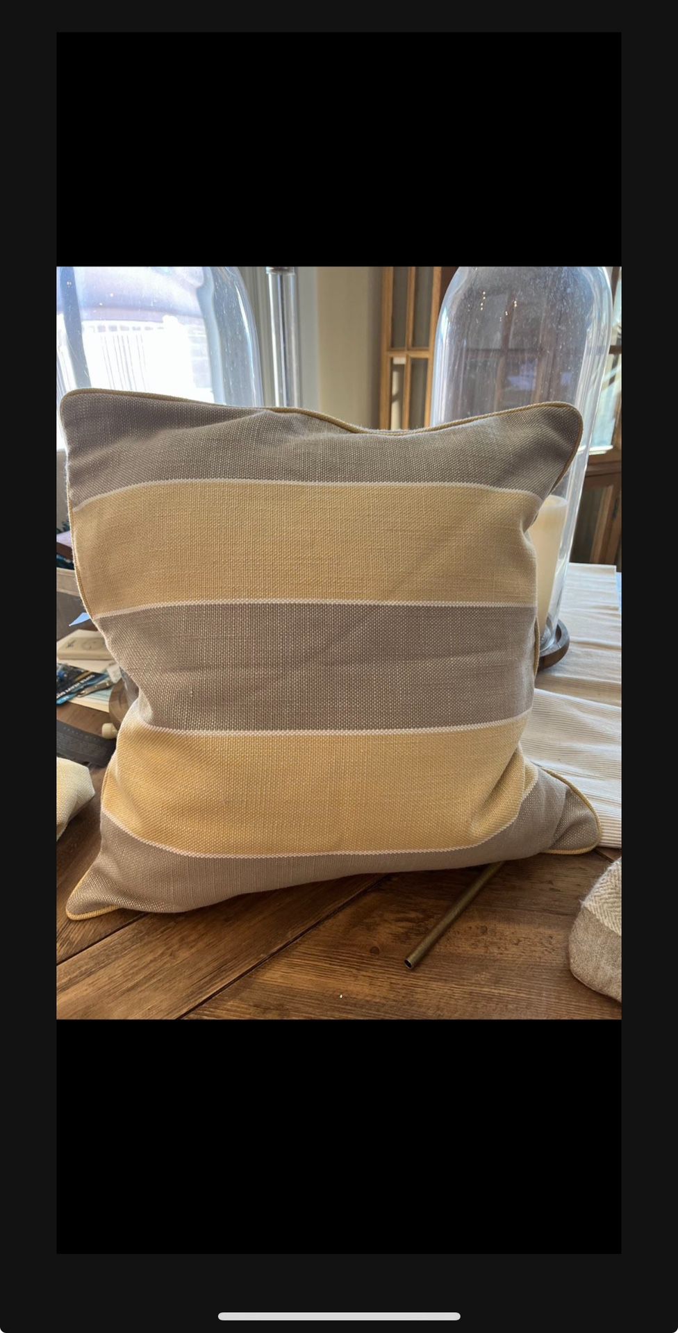 Restoration Hardware Outdoor Perennial Fabric Pillow Covers Set Of 2