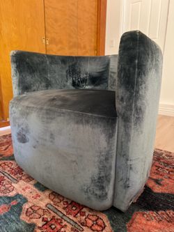 Authentic Fendi Casa Velvet Swivel Accent Chair set of two