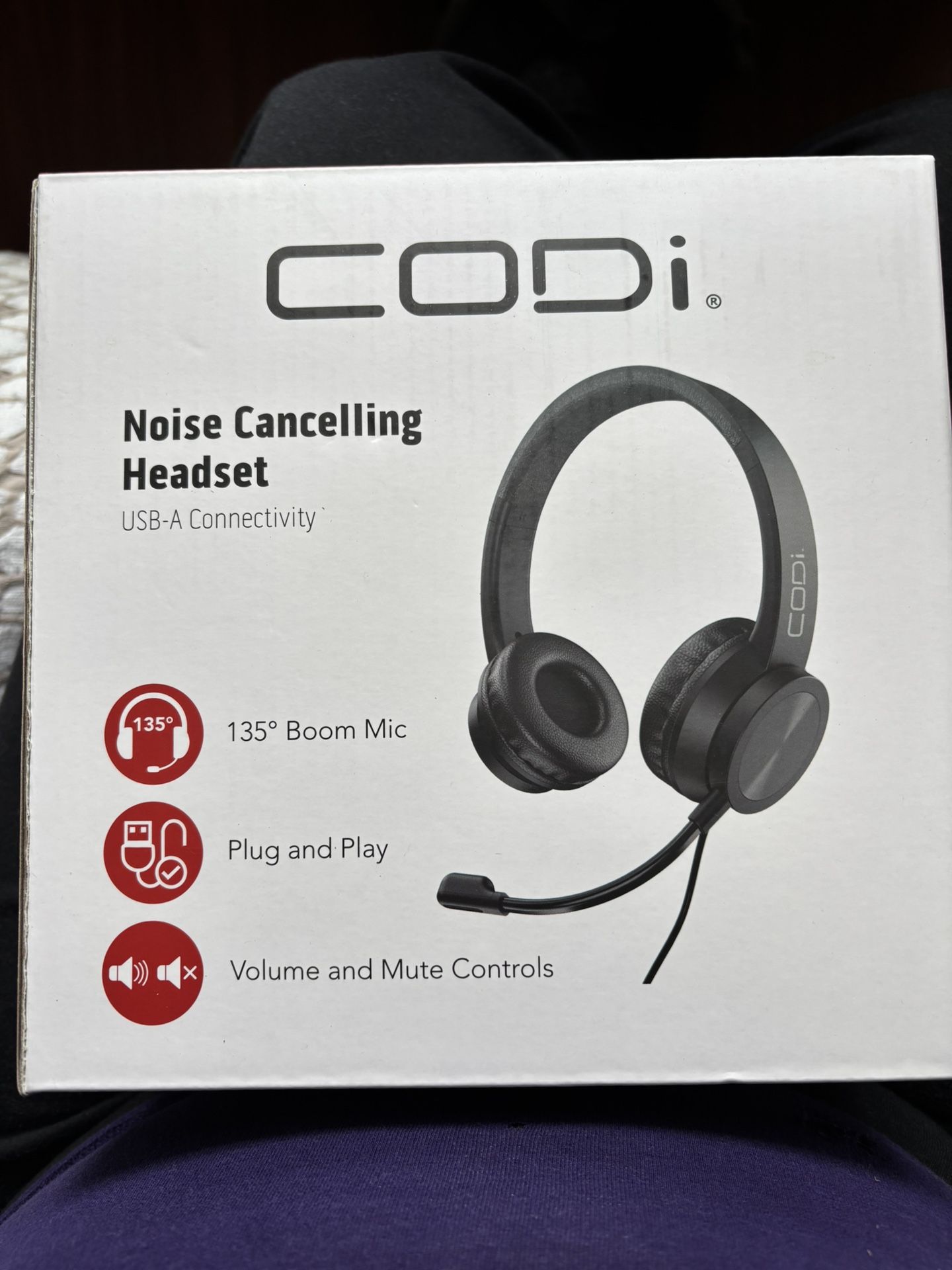 Codi Noise Cancelling Headset W USB Connectivity
