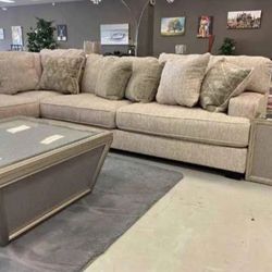 Rawcliffe Parchment 3 Piece Sectional ❤️ same day delivery / free delivery ! $2149 Down Pym$49
