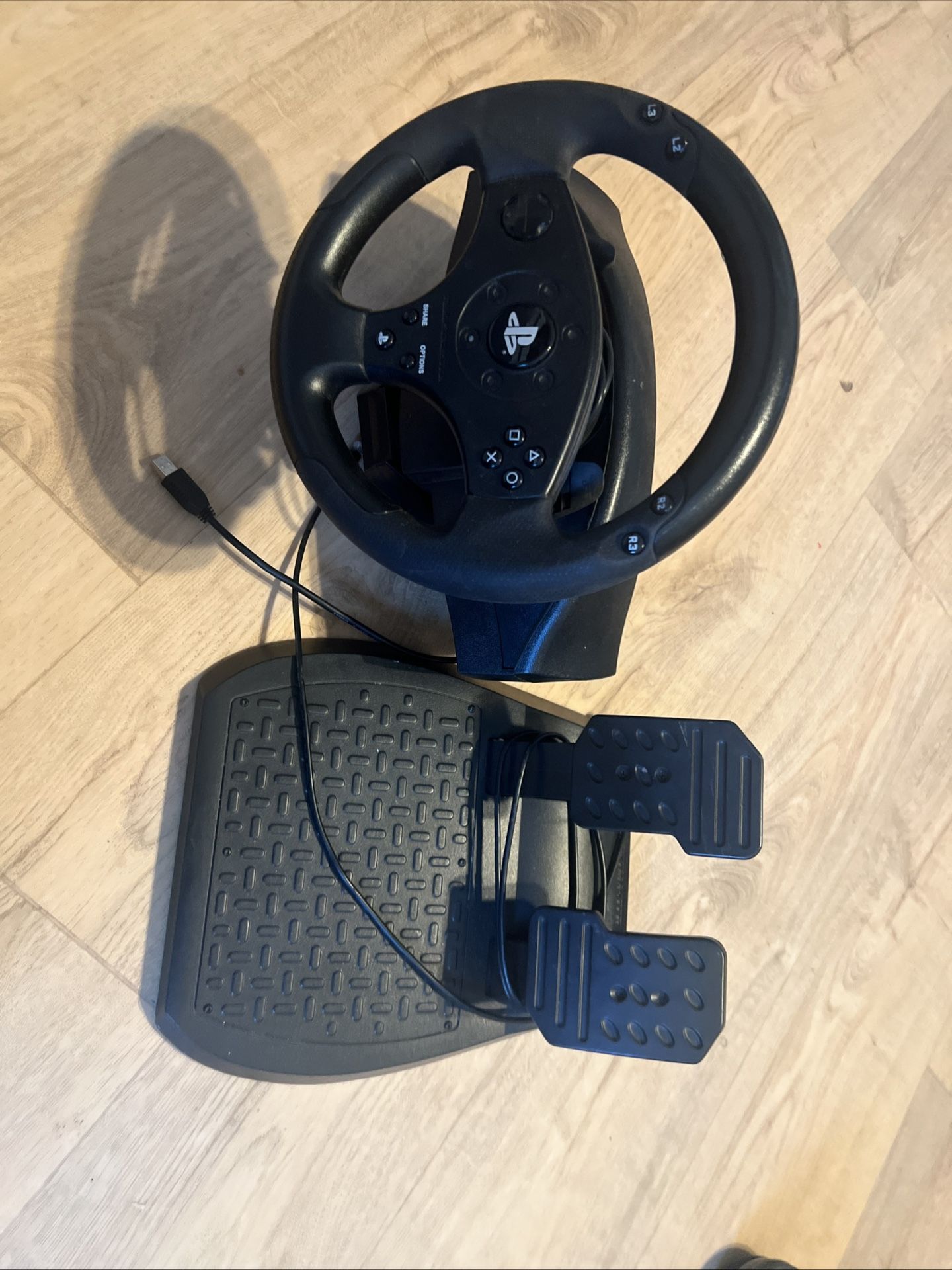 Ps3/4 Steering Wheel And Pedal