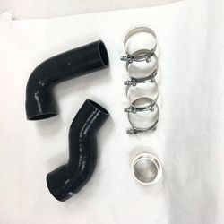 Black Front Mount Intake Intercooler Silicone Piping Kit For 05-14 Volkswagen