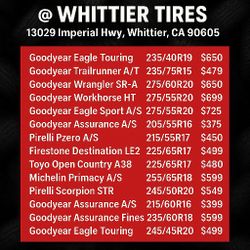 SET OF NEW TIRES 215/60/16 GOODYEAR ASSURANCE ALL SEASON INCLUDING MOUNT AND BALANNCE 