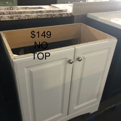 Brand New 30” Vanity No Top ( White)