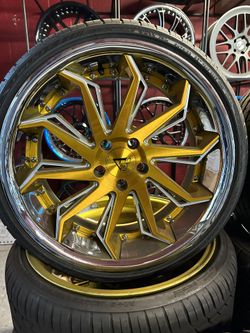 20" staggered Azad wheels